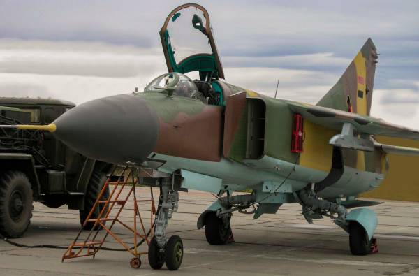 Хама (Сирия). Самолет МиГ-23MLD. Фото: Alexander Denisenko / shutterstock
