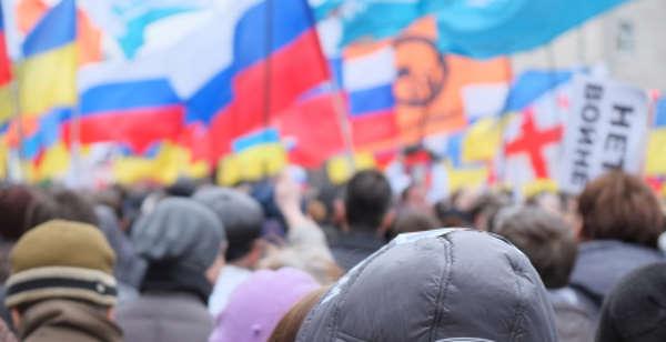 Демонстрация в поддержку Украины. Фото: Vereshchagin Dmitry / shutterstock
